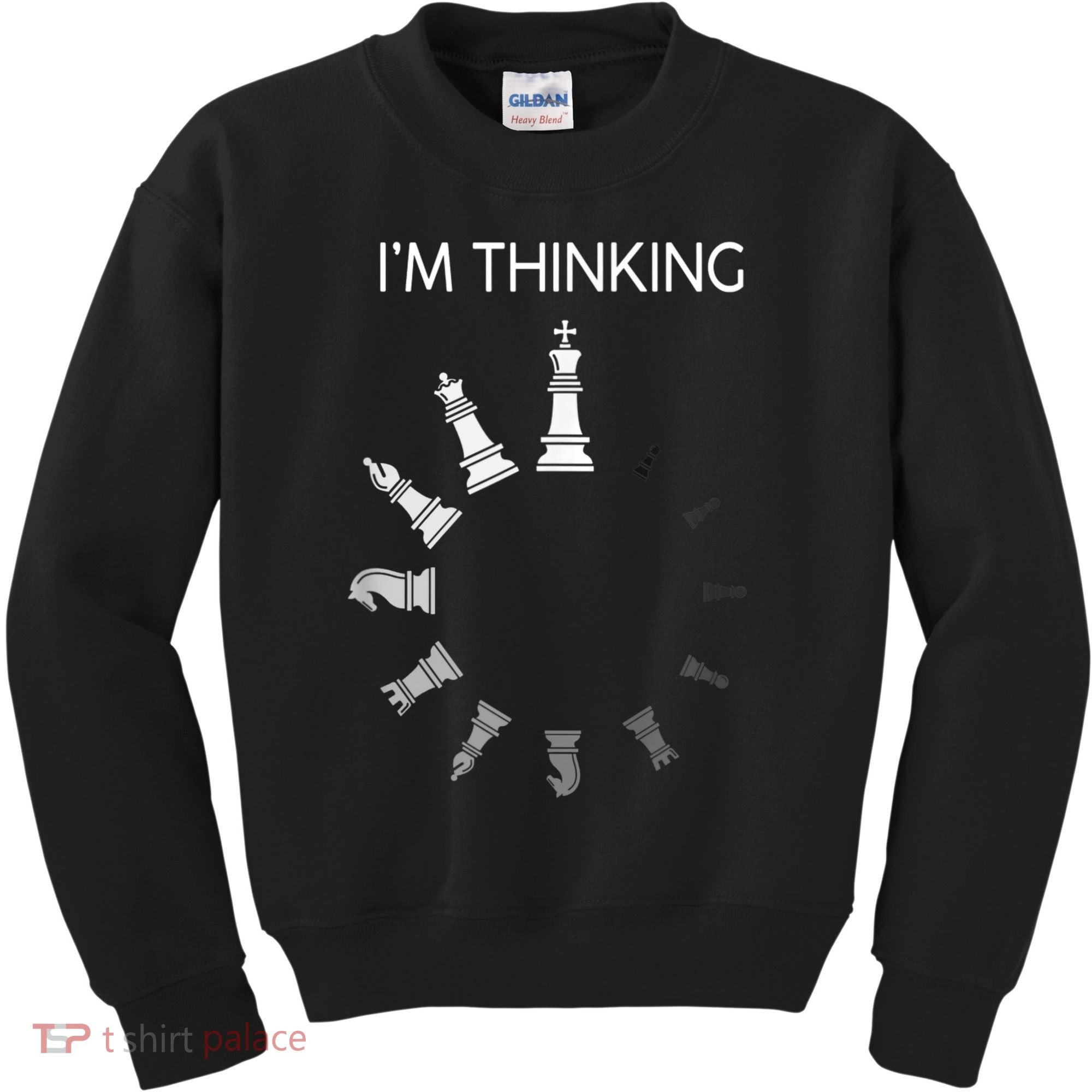 I Am Thinking Chess Pieces I’m Thinking Chess Player Kids Sweatshirt