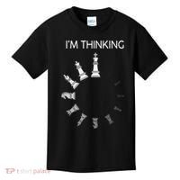 I Am Thinking Chess Pieces I’m Thinking Chess Player Kids T-Shirt thumb 0