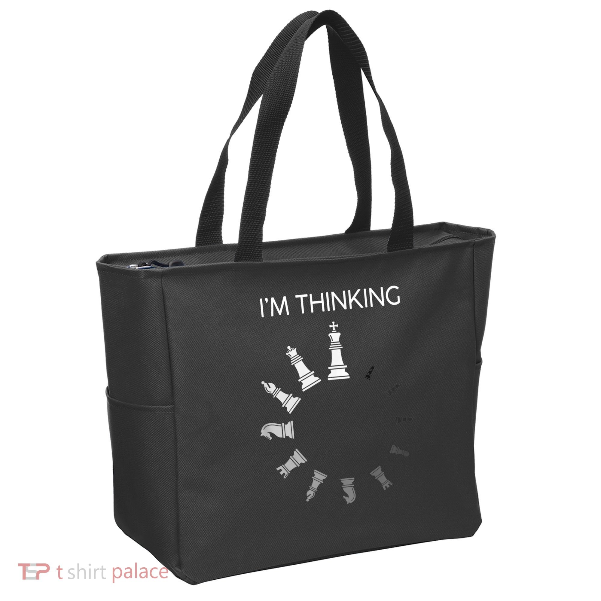 I Am Thinking Chess Pieces I’m Thinking Chess Player Tote Bag