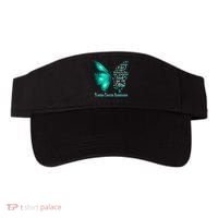 I Am The Storm Ovarian Cancer Awareness Butterfly Visor thumb 0