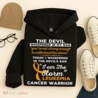 I Am The Storm Leukemia Cancer Warrior Hoodie thumb 4