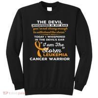 I Am The Storm Leukemia Cancer Warrior Sweatshirt thumb 0