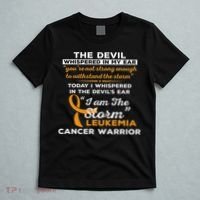 I Am The Storm Leukemia Cancer Warrior T-Shirt thumb 5