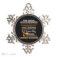 I Am The Storm Leukemia Cancer Warrior Ornament thumb 0