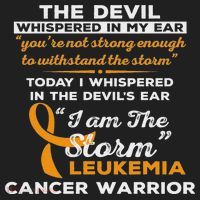 I Am The Storm Leukemia Cancer Warrior Hat thumb 2