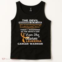 I Am The Storm Leukemia Cancer Warrior Tank Top thumb 2