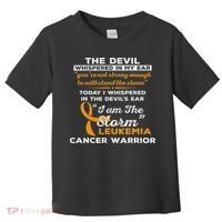 I Am The Storm Leukemia Cancer Warrior Toddler T-Shirt thumb 0
