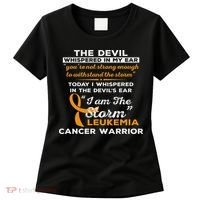 I Am The Storm Leukemia Cancer Warrior Women's T-Shirt thumb 0