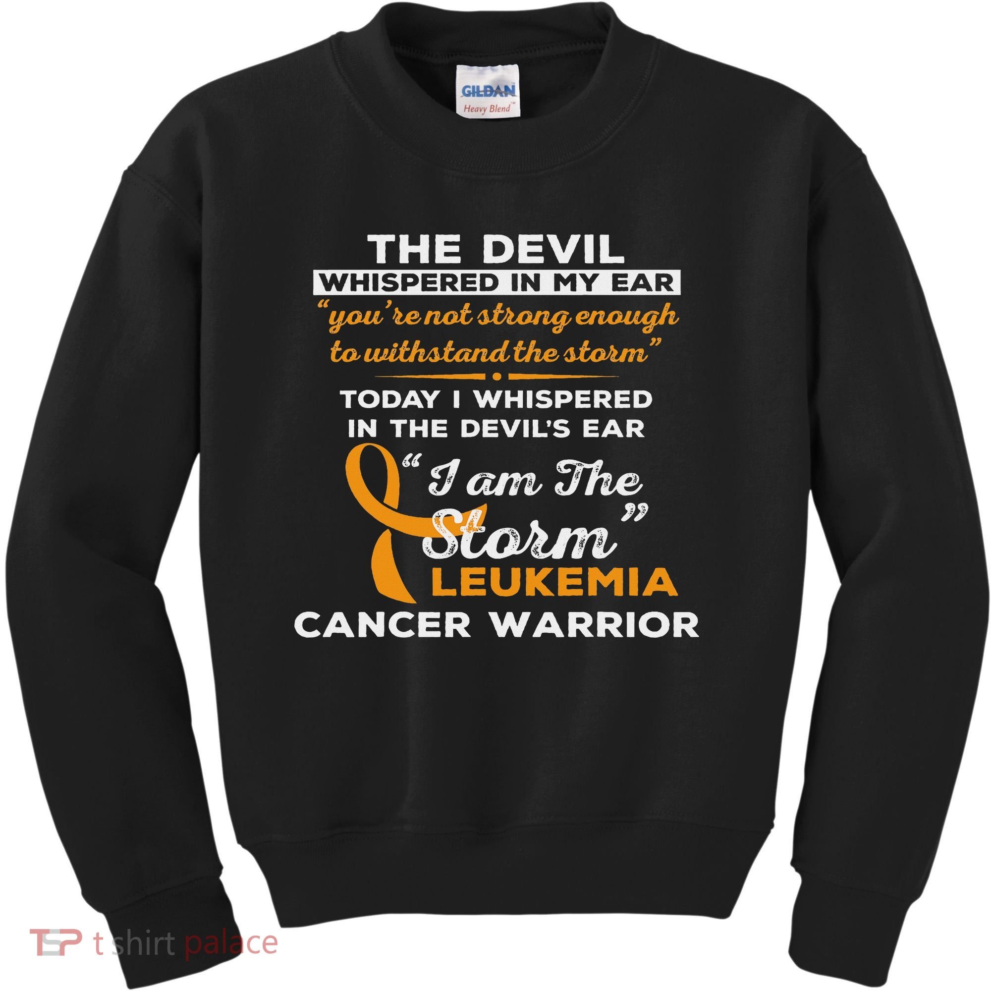 I Am The Storm Leukemia Cancer Warrior Kids Sweatshirt