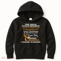 I Am The Storm Leukemia Cancer Warrior Kids Hoodie thumb 0