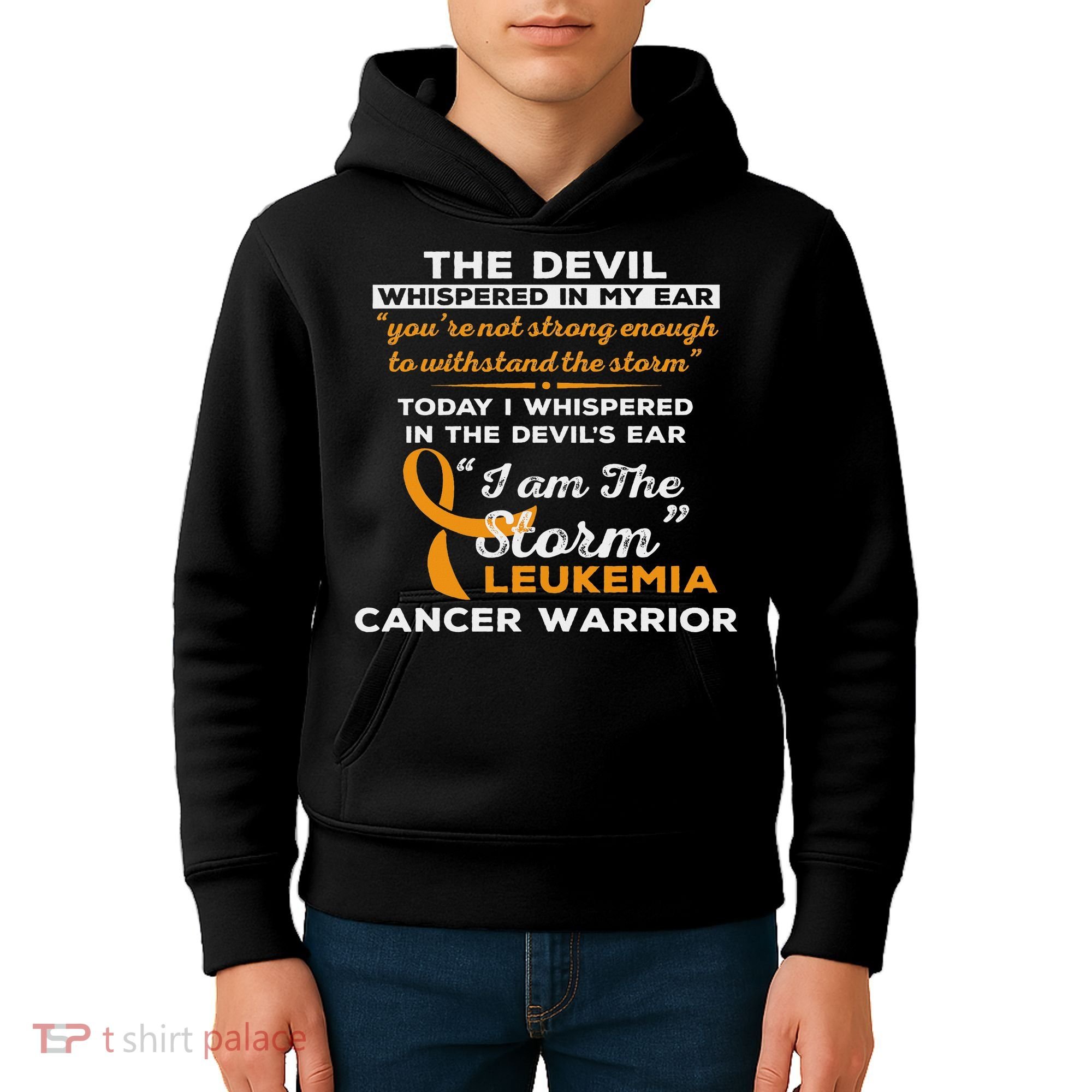 I Am The Storm Leukemia Cancer Warrior Kids Hoodie