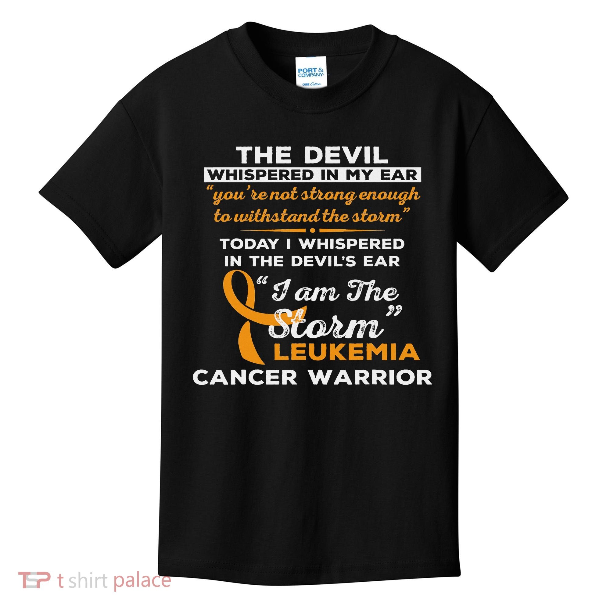 I Am The Storm Leukemia Cancer Warrior Kids T-Shirt