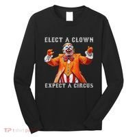 Impeach Anti Trump Elect A Clown Expect A Circus Long Sleeve Shirt thumb 0
