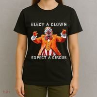 Impeach Anti Trump Elect A Clown Expect A Circus T-Shirt thumb 4