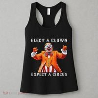 Impeach Anti Trump Elect A Clown Expect A Circus Women's Tank Top thumb 3