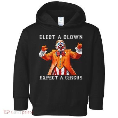 Impeach Anti Trump Elect A Clown Expect A Circus Toddler Hoodie