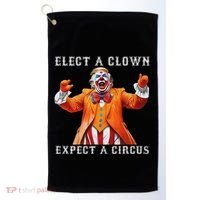 Impeach Anti Trump Elect A Clown Expect A Circus Golf Towel thumb 0