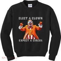 Impeach Anti Trump Elect A Clown Expect A Circus Kids Sweatshirt thumb 0