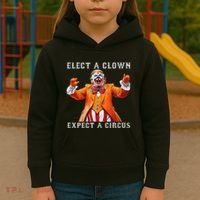 Impeach Anti Trump Elect A Clown Expect A Circus Kids Hoodie thumb 3