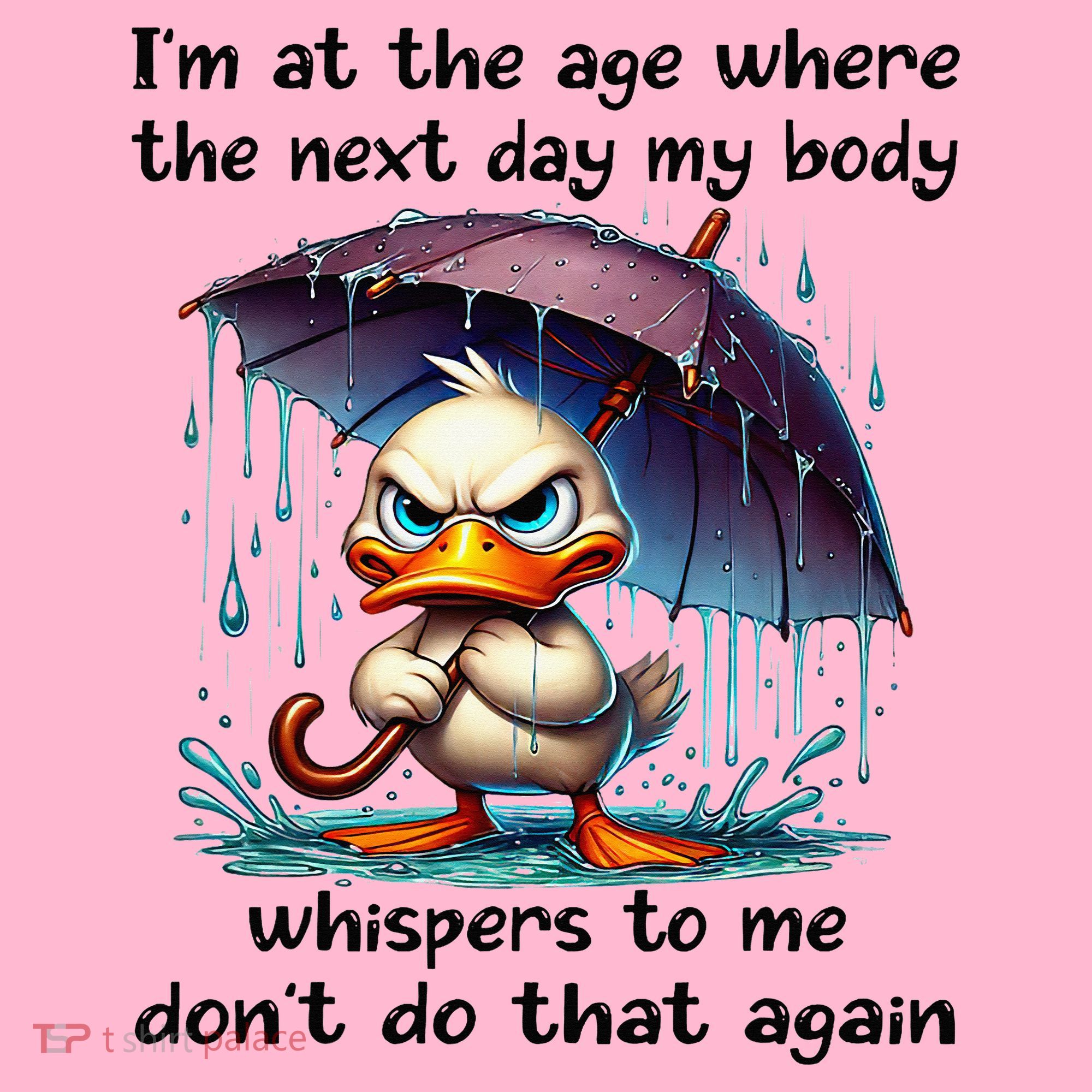 I'm At The Age Where The Next Day My Body Whispers To Me Coaster