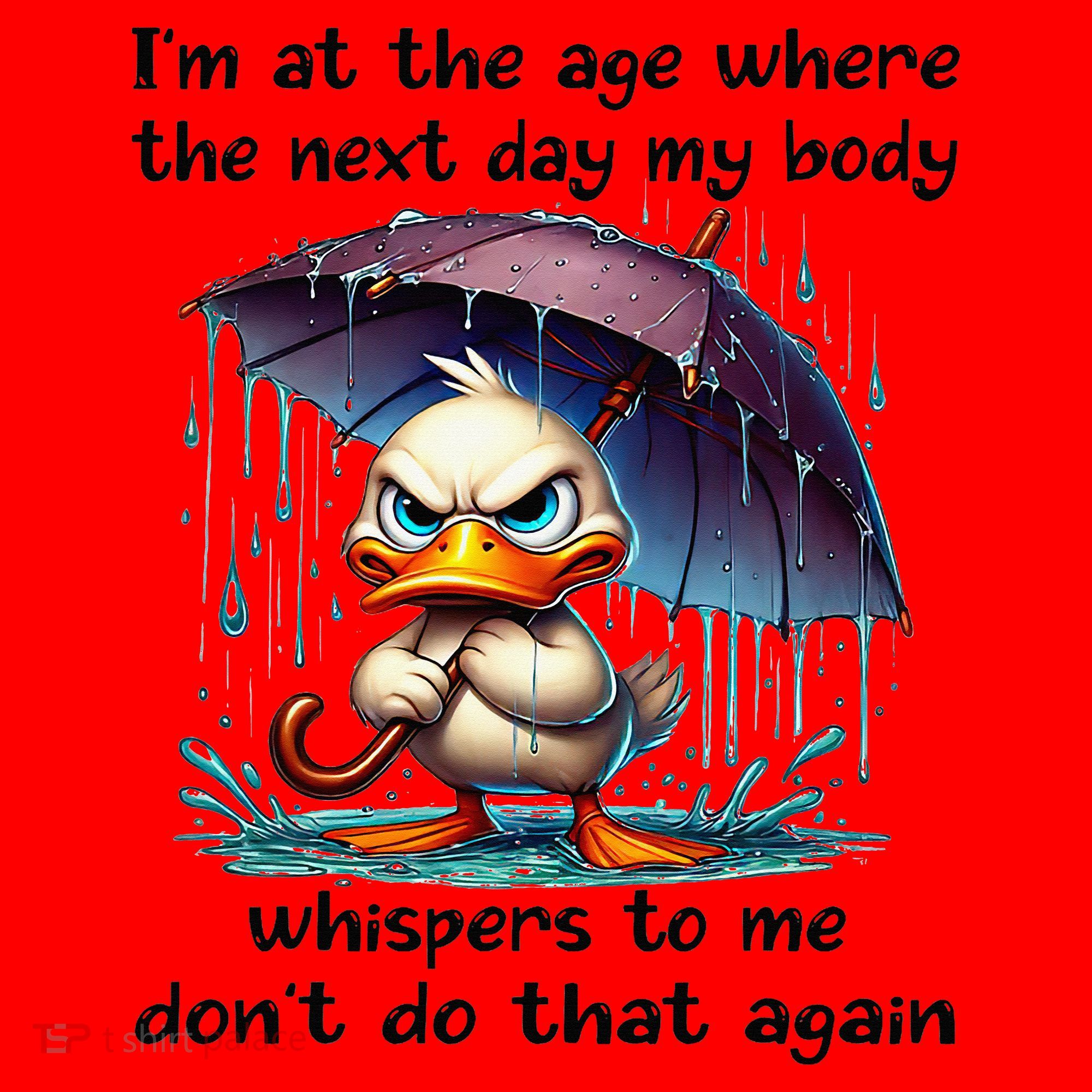 I'm At The Age Where The Next Day My Body Whispers To Me Santa Hat