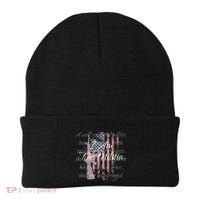 I Am The Militia Pro 2nd Amendment Proud American Flag Gift Beanie thumb 0