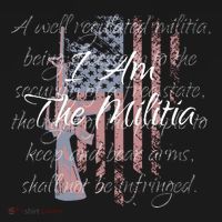 I Am The Militia Pro 2nd Amendment Proud American Flag Gift Women's Tank Top thumb 5