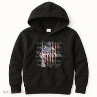 I Am The Militia Pro 2nd Amendment Proud American Flag Gift Kids Hoodie thumb 0