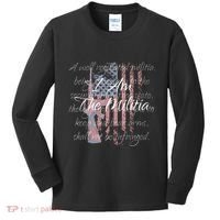 I Am The Militia Pro 2nd Amendment Proud American Flag Gift Kids Long Sleeve Shirt thumb 0