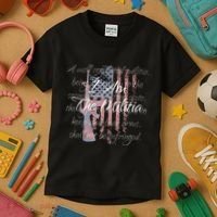 I Am The Militia Pro 2nd Amendment Proud American Flag Gift Kids T-Shirt thumb 3