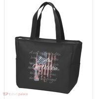 I Am The Militia Pro 2nd Amendment Proud American Flag Gift Tote Bag thumb 3