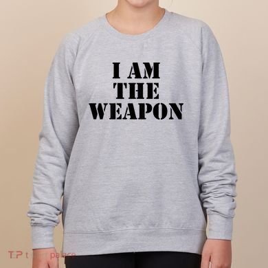 I Am The Weapon Hands OFF Protest  Women's Sweatshirt