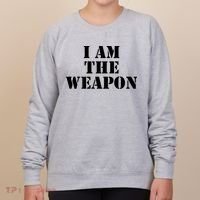 I Am The Weapon Hands OFF Protest  Women's Sweatshirt thumb 0