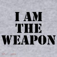I Am The Weapon Hands OFF Protest  Women's Sweatshirt thumb 2
