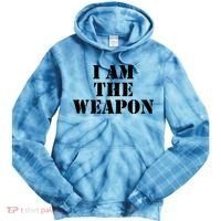 I Am The Weapon Hands OFF Protest  Tie Dye Hoodie thumb 0