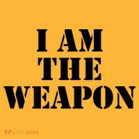 I Am The Weapon Hands OFF Protest  Pom Pom 12in Knit Beanie thumb 2