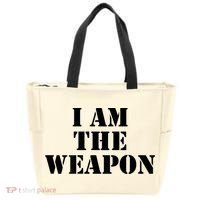 I Am The Weapon Hands OFF Protest  Tote Bag thumb 0