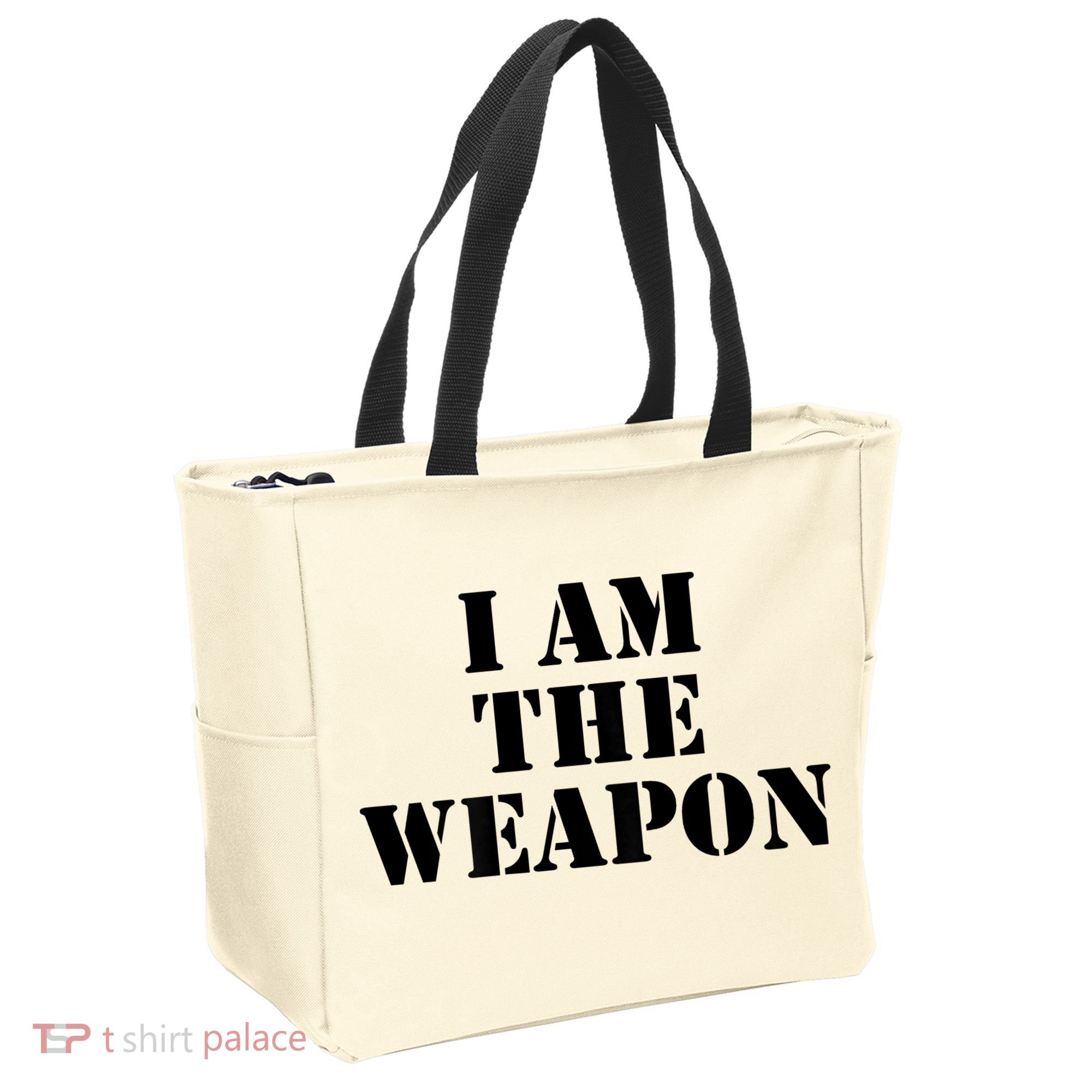 I Am The Weapon Hands OFF Protest  Tote Bag