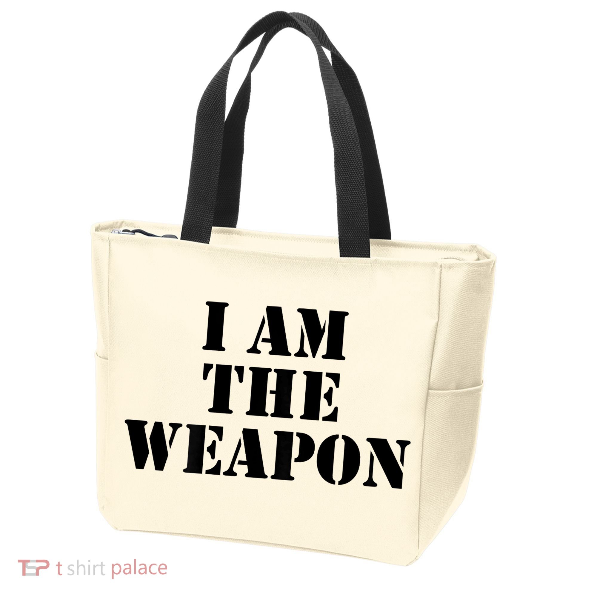 I Am The Weapon Hands OFF Protest  Tote Bag