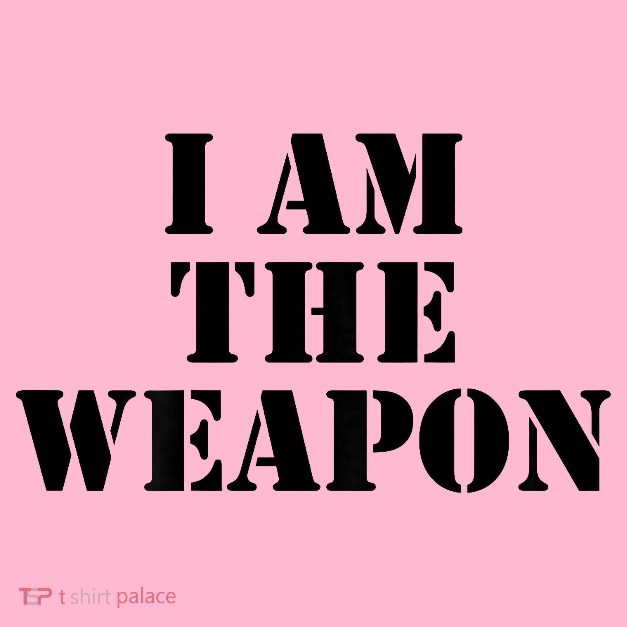I Am The Weapon Hands OFF Protest  Coaster