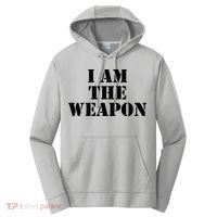 I Am The Weapon Hands OFF Protest  Performance Fleece Hoodie thumb 0