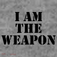 I Am The Weapon Hands OFF Protest  Hooded Wearable Blanket thumb 2