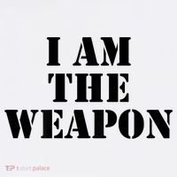 I Am The Weapon Hands OFF Protest  USA-Made Doggie Bandana thumb 2