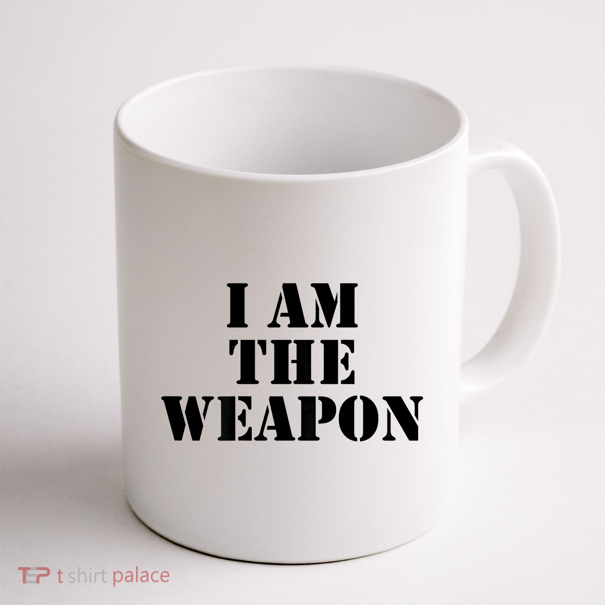 I Am The Weapon Hands OFF Protest  Coffee Mug