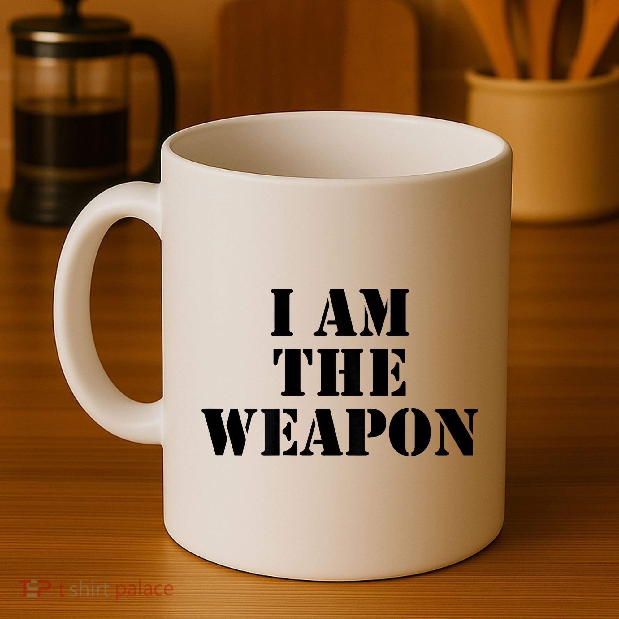I Am The Weapon Hands OFF Protest  Coffee Mug