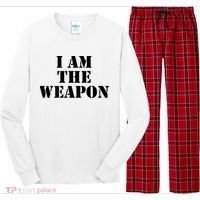 I Am The Weapon Hands OFF Protest  Long Sleeve Pajama Set thumb 0