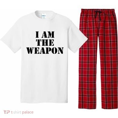 I Am The Weapon Hands OFF Protest  Pajama Set