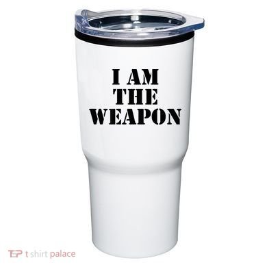 I Am The Weapon Hands OFF Protest  Tumbler
