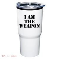 I Am The Weapon Hands OFF Protest  Tumbler thumb 0