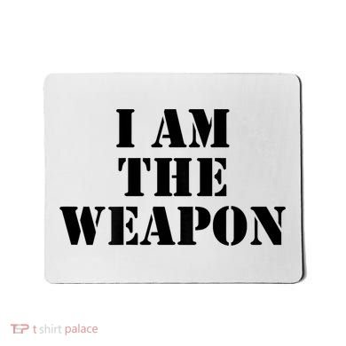 I Am The Weapon Hands OFF Protest  Mousepad